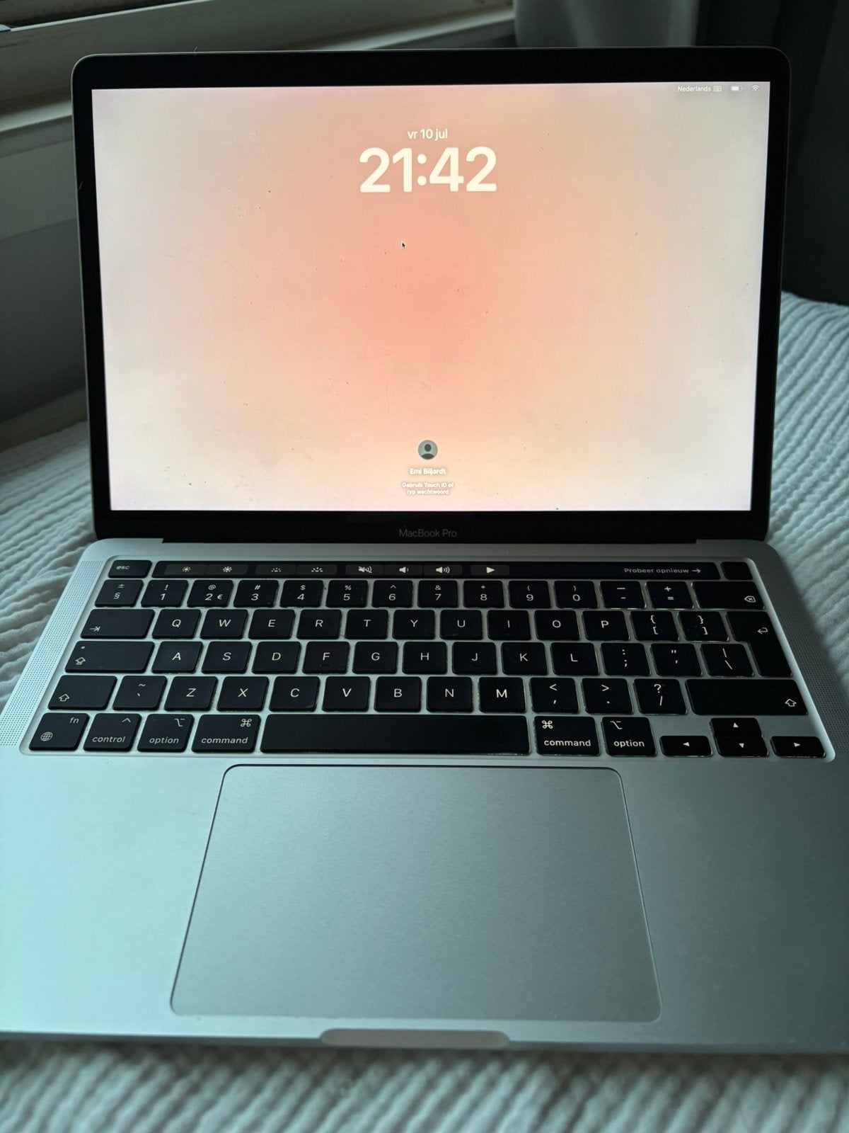 Apple MacBook Pro 13-inch M2 2022,8GB, 256GB, Qwerty, 8 GB, 13 inch, Zo goed als nieuw