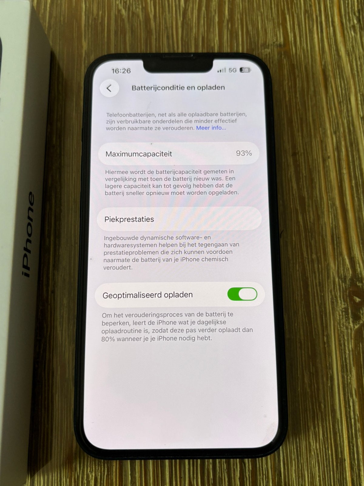 iPhone 13 128GB zeer goede staat, Ophalen, 128 GB, Zwart, IPhone 13