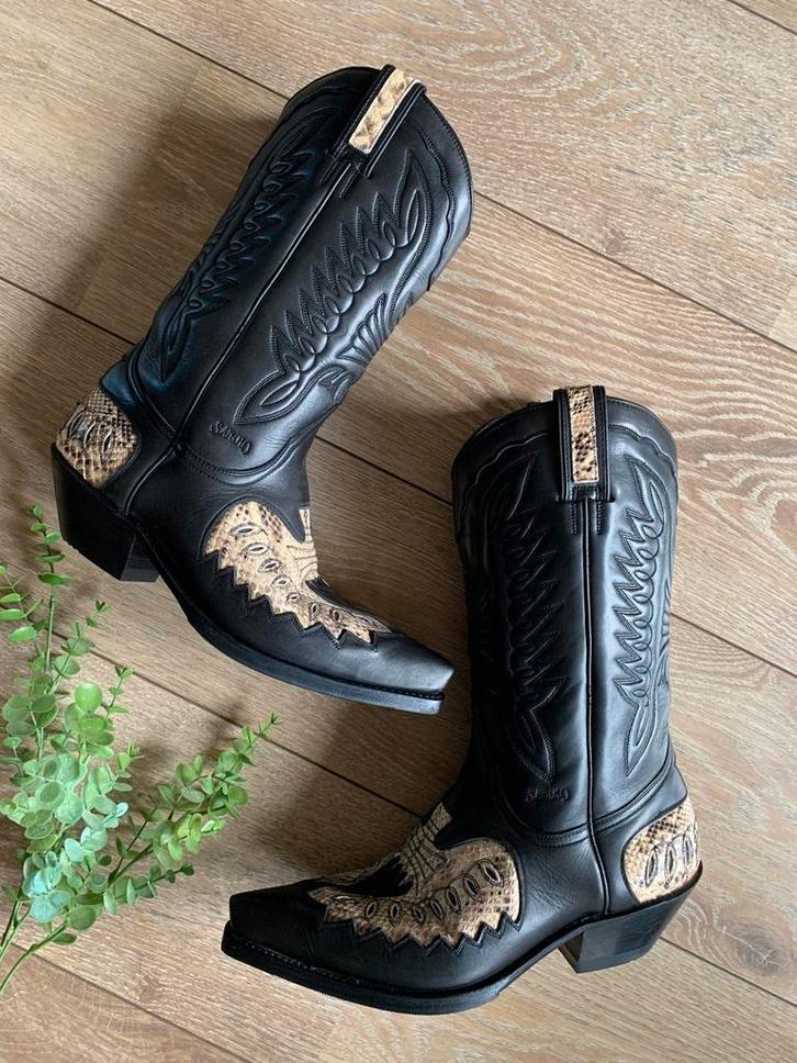 Sancho cowboylaarzen 43 western boots bohemian laarzen, -, Zwart, -, Boots