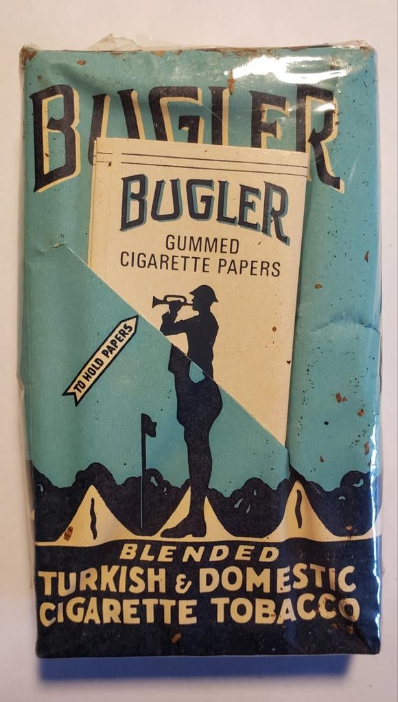 Vintage pakje Bugler tabak shag compleet originele vloeitjes, Verzamelen, Ophalen of Verzenden, Zo goed als nieuw, Overige typen