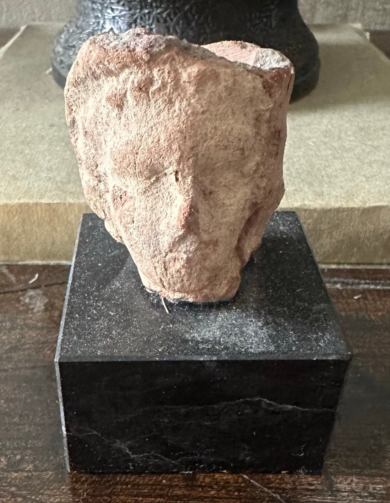 Antieke terracotta buste - Romeins/Egyptisch, Antiek en Kunst, Overige onderwerpen, Minder dan 20 cm, Buste, Ophalen of Verzenden