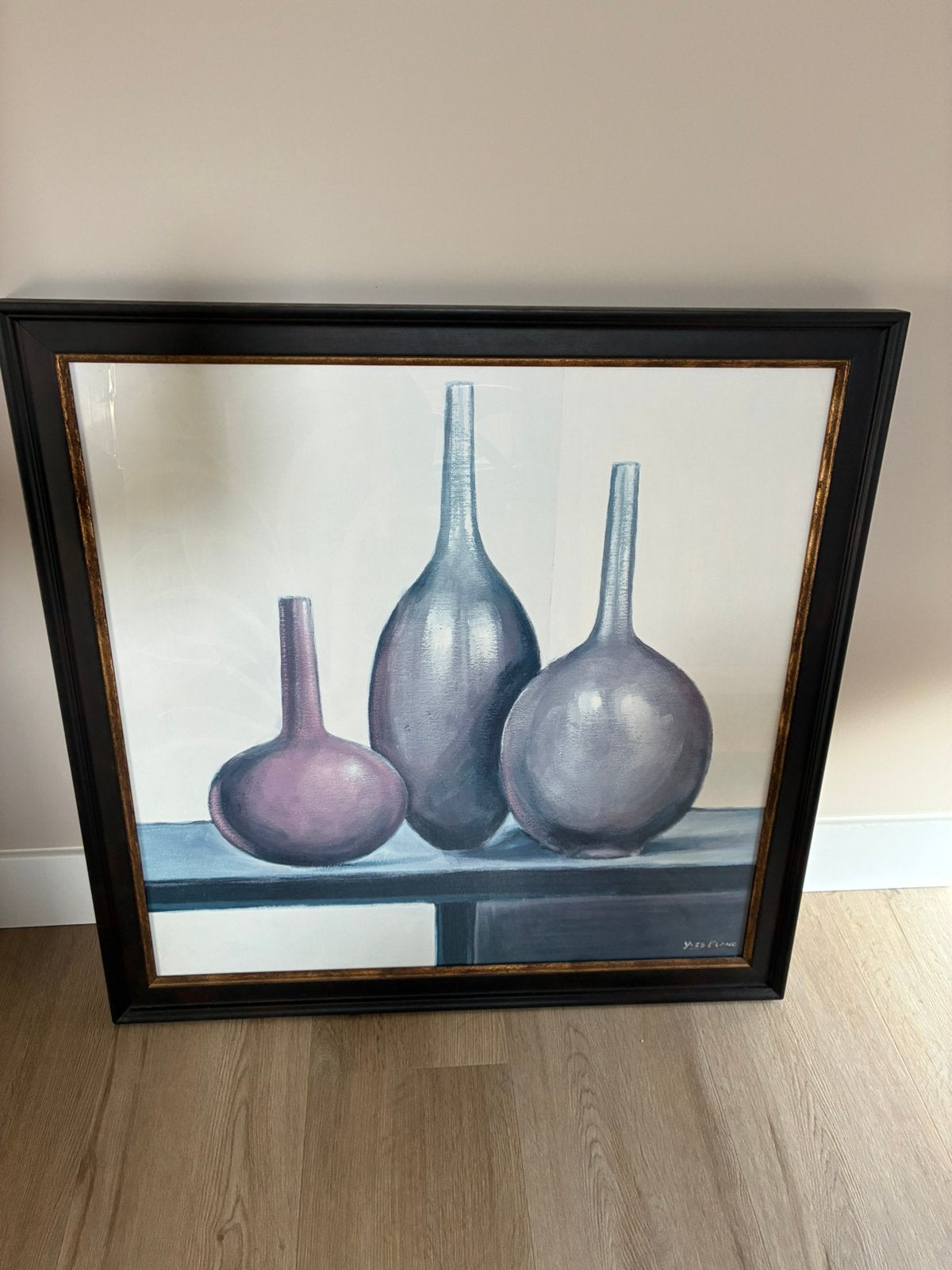 Mooi schilderij van Yves Blanc, Ophalen, Gebruikt, Schilderij, 75 tot 100 cm