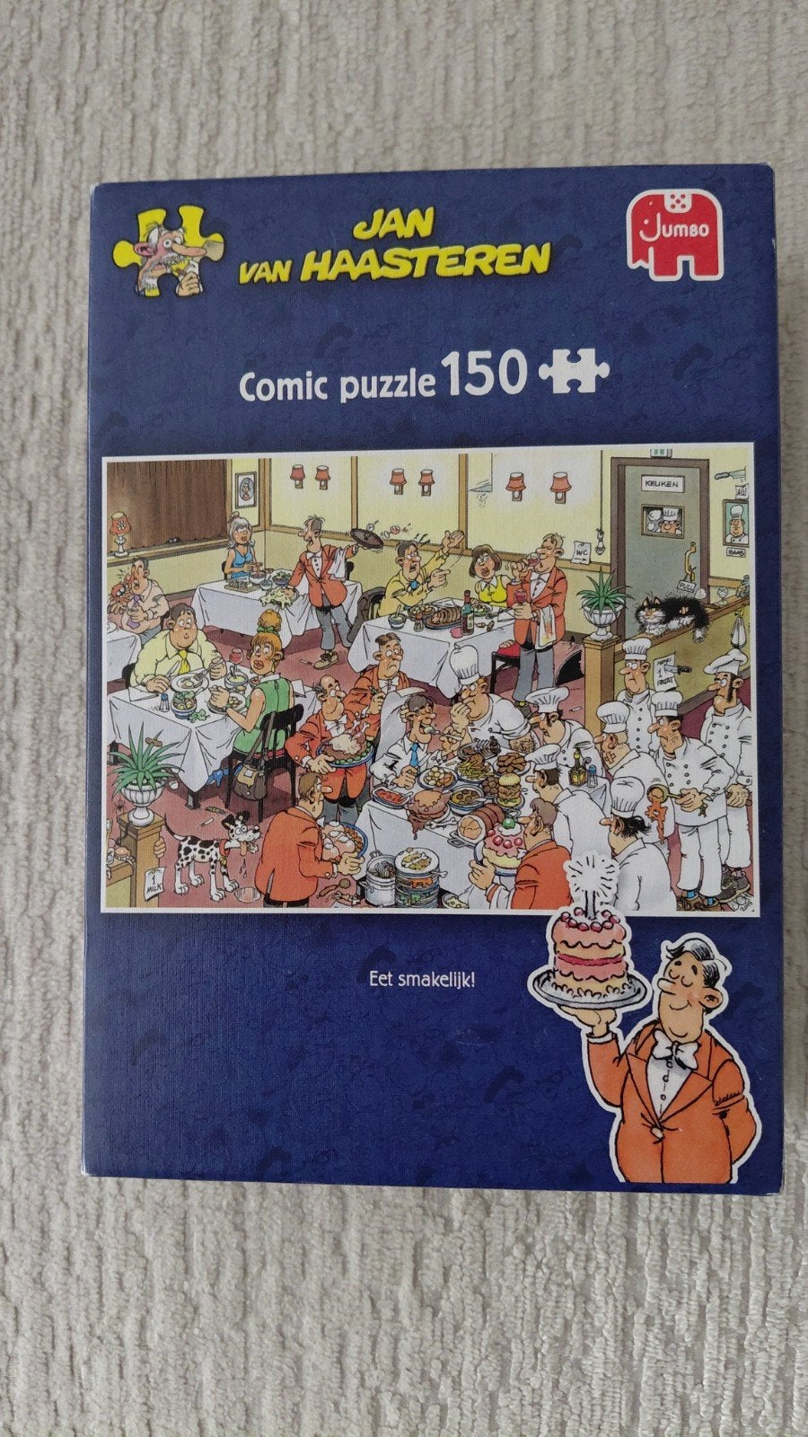Jan van Haasteren- Eet smakelijk - 150 stukjes, Hobby en Vrije tijd, Denksport en Puzzels, Ophalen, Minder dan 500 stukjes, Gebruikt