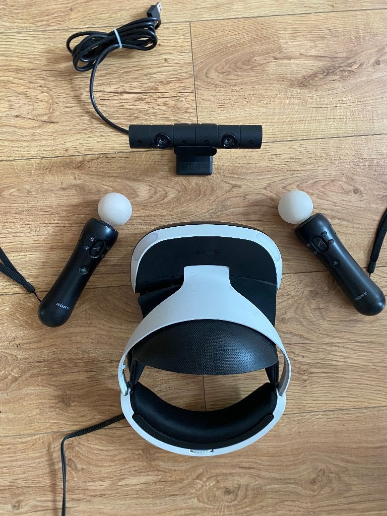 PSVR Set incl. Camera, 2 Move Controllers + 5 Top games, Ophalen, Zo goed als nieuw, Controller, PlayStation 4