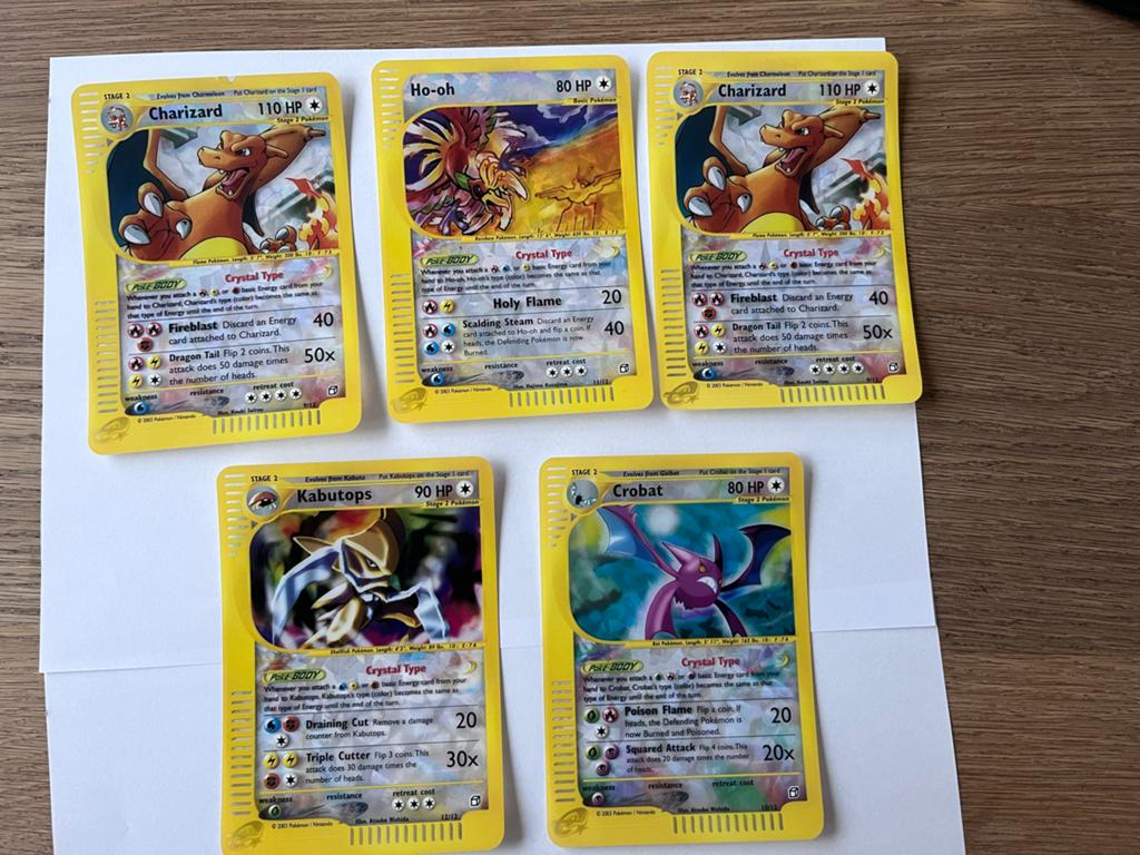 Zeldzame Pokémon Crystal Type Kaarten, Ophalen of Verzenden, Zo goed als nieuw, Meerdere kaarten, Foil