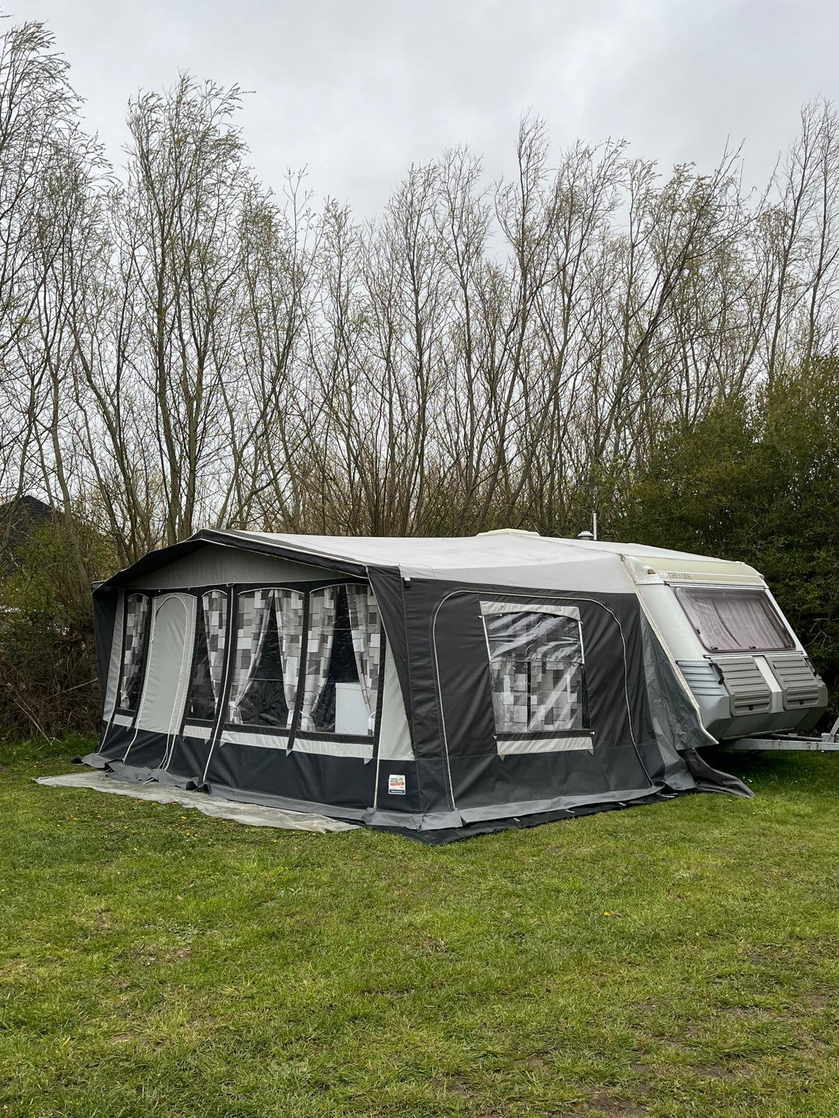 Dorema voortent maat 10 (275 cm diep) + Obelink luifel, Ophalen, Gebruikt, Dorema