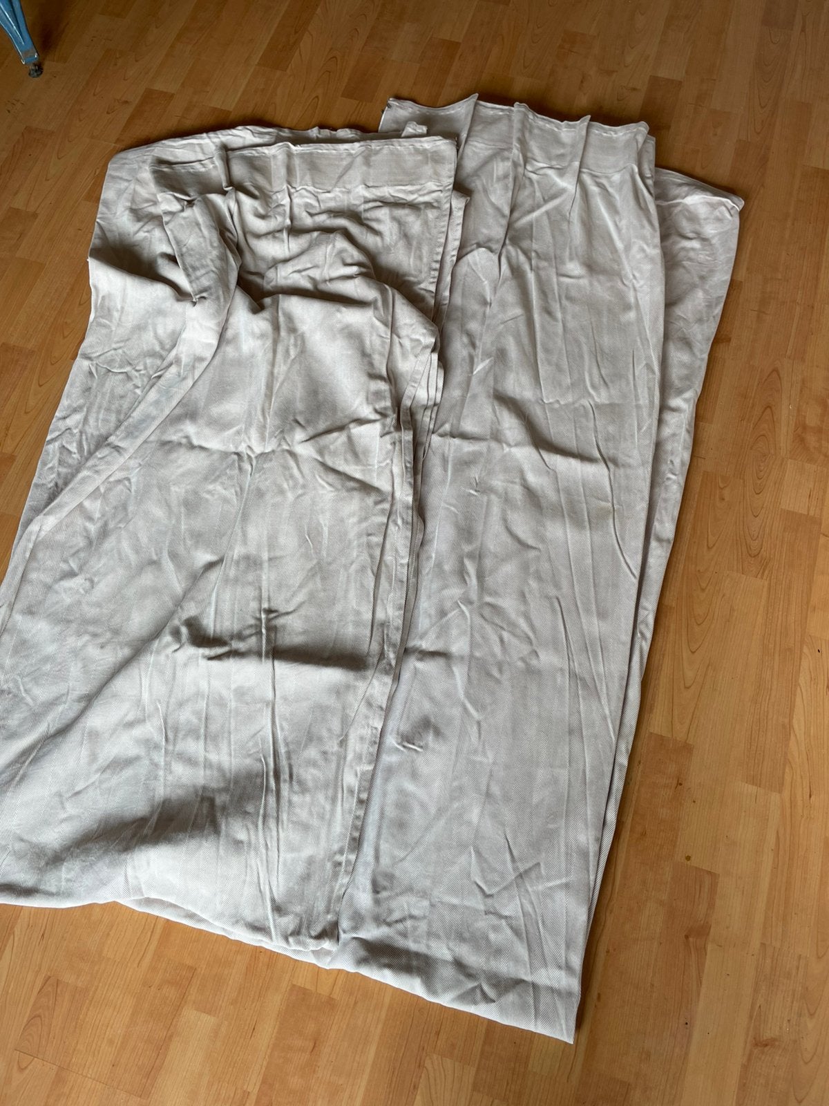 Ikea Tibast gordijnen 2x, Ophalen, Beige, Zo goed als nieuw, Gordijn