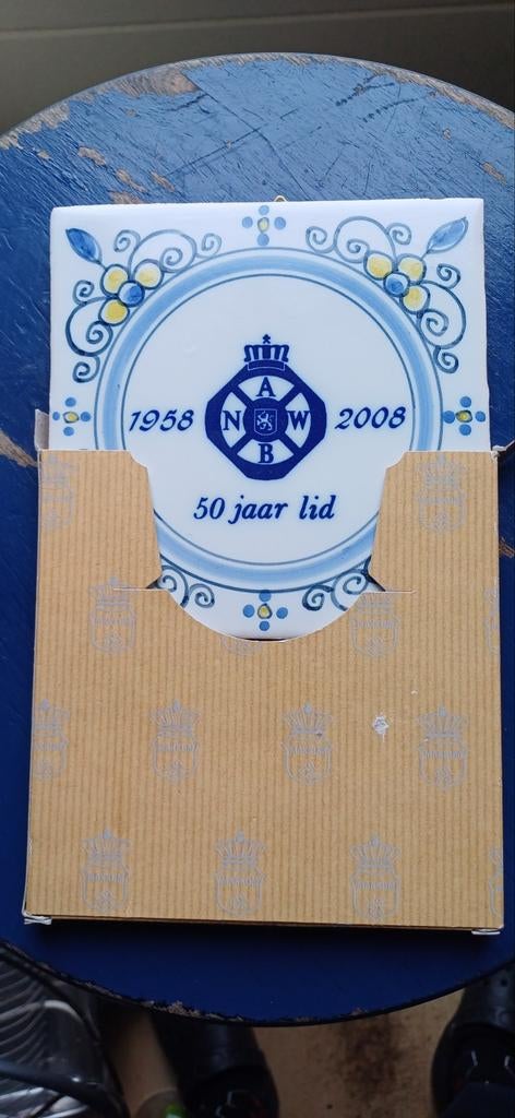 ANWB  tegeltje in origineel doosje !, Verzamelen, Ophalen of Verzenden, Zo goed als nieuw