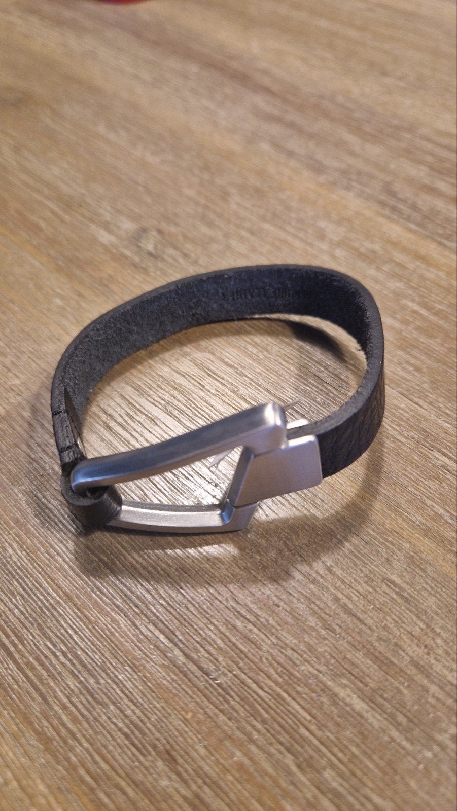 Mooie armband Energetix, Sieraden, Tassen en Uiterlijk, Armbanden, Ophalen of Verzenden, Nieuw, Zwart, Leer