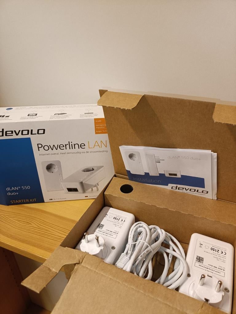 Devolo dLAN 550 duo+ Powerline LAN Starter Kit, Ophalen of Verzenden, Zo goed als nieuw, Devolo