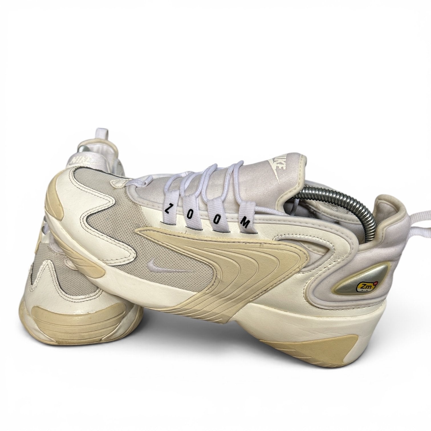 Nike Zoom 2K Sneakers - Crème/Wit 40.5, Verzenden, Gedragen, Wit, Sneakers of Gympen