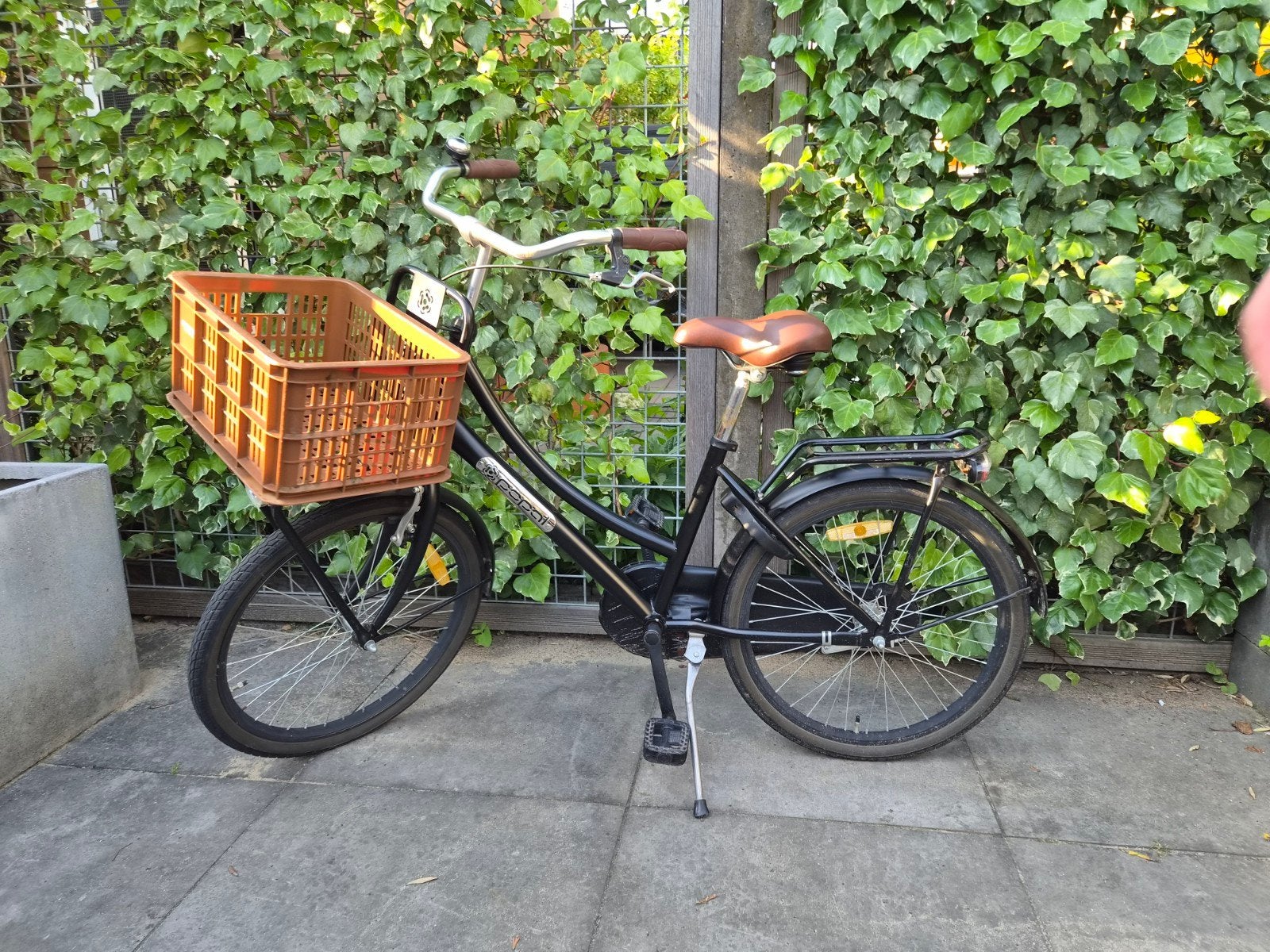 Popal kinderfiets 22 inch zwart, Ophalen, Gebruikt, 20 inch of meer