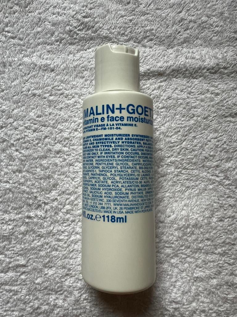 Malin+Goetz Vitamin E Face Moisturizer, Ophalen, Nieuw, Gehele gezicht, Verzorging