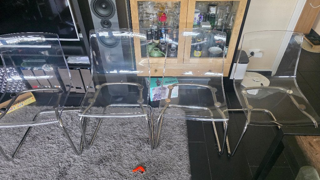 4 IKEA Tobias Stoelen, Overige kleuren, Vier, Modern, Eigentijds, Ophalen