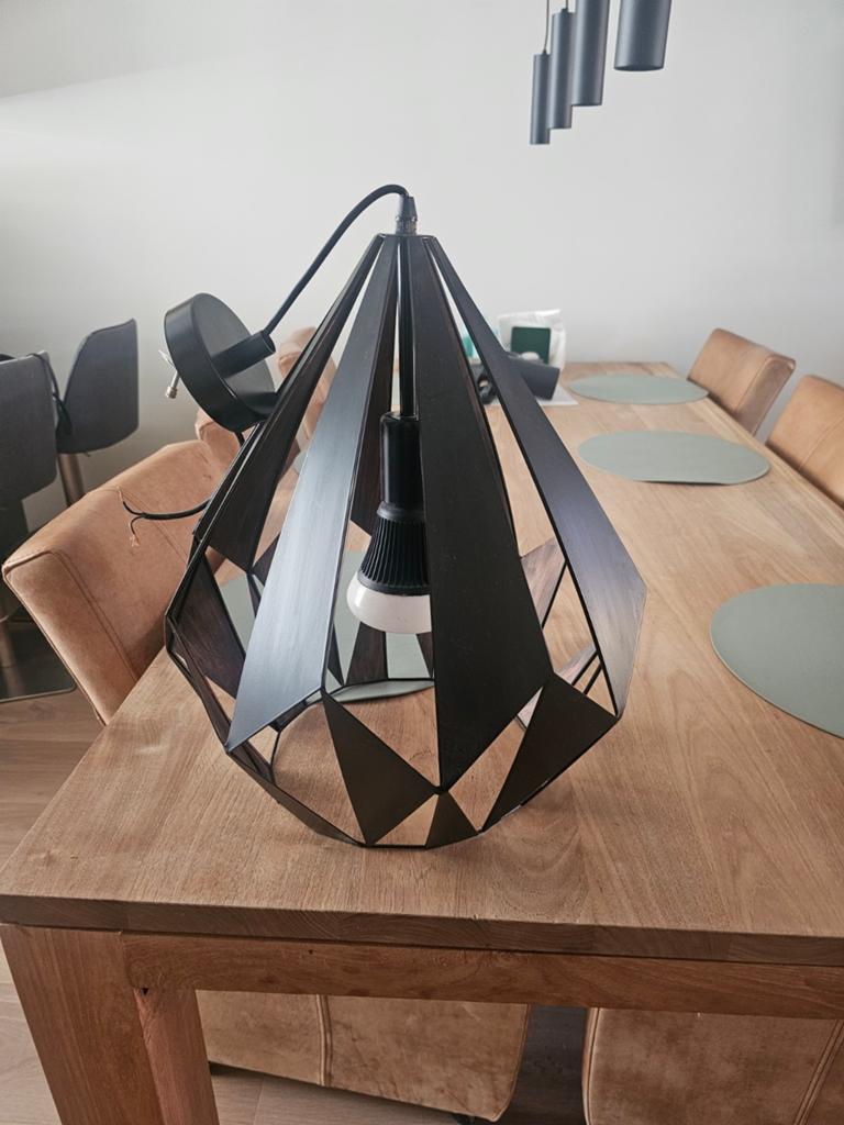 Hanglamp te koop, Huis en Inrichting, Lampen | Lampenkappen, Ophalen of Verzenden, Rond