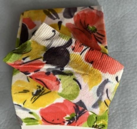 Panty kniekousen bloemenprint - 40den - 38/40 - nieuw, Nieuw, Ophalen of Verzenden, Panty, Overige kleuren