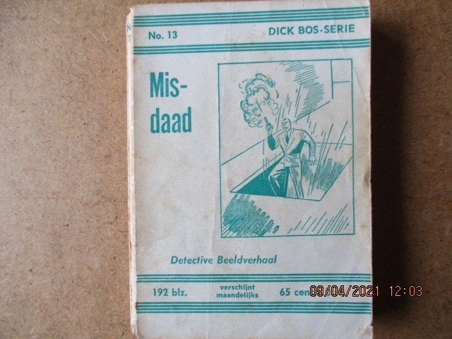 adv0873 dick bos 13 misdaad, Eén stripboek, Ophalen, Gelezen