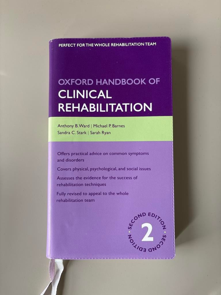 Oxford Handbook of Clinical Rehabilitation - als nieuw, Ophalen of Verzenden, Beta, Zo goed als nieuw, WO