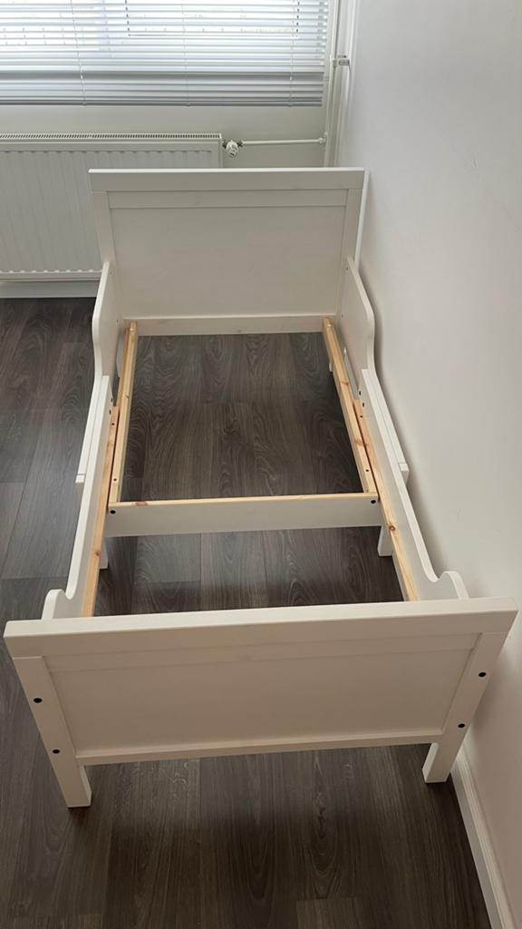 Ikea meegroeibed, Eenpersoons, Wit, Ophalen of Verzenden, Zo goed als nieuw