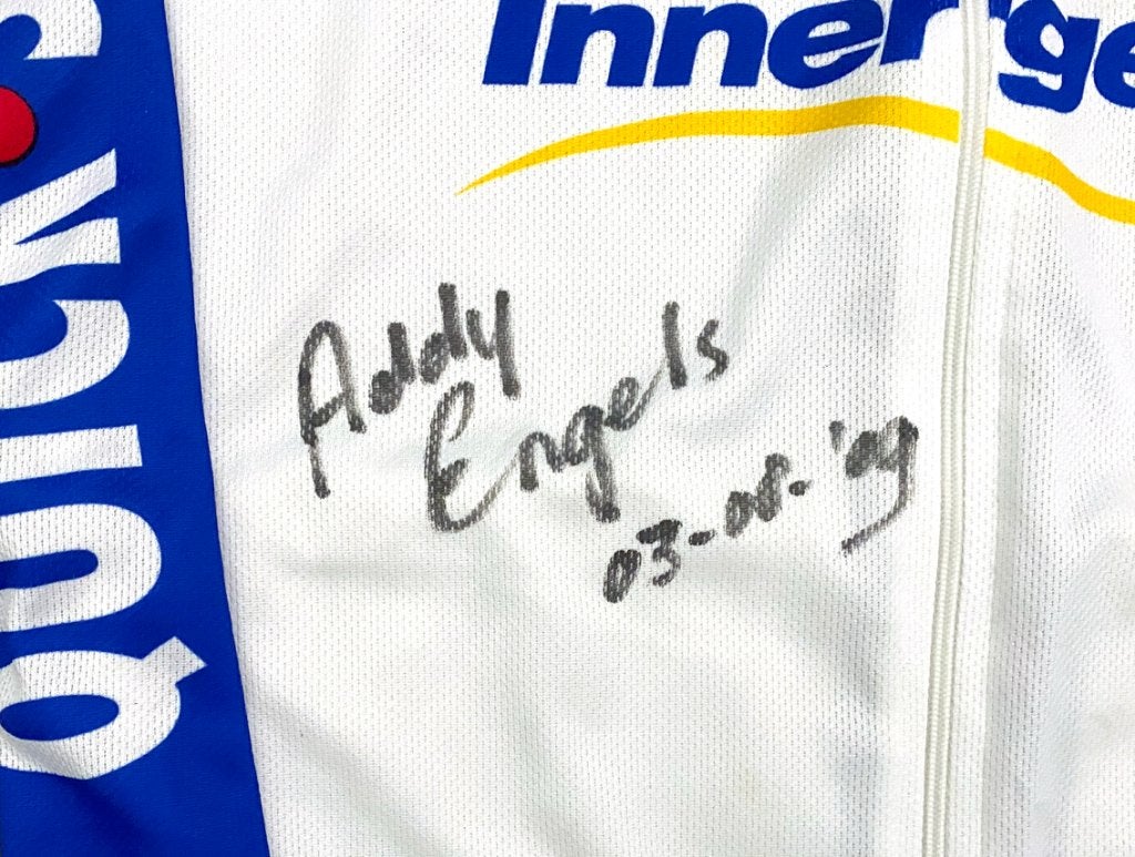 Wielershirt QUICK STEP – ADDY ENGELS – 2009 – gesigneerd, Ophalen of Verzenden, Overige typen