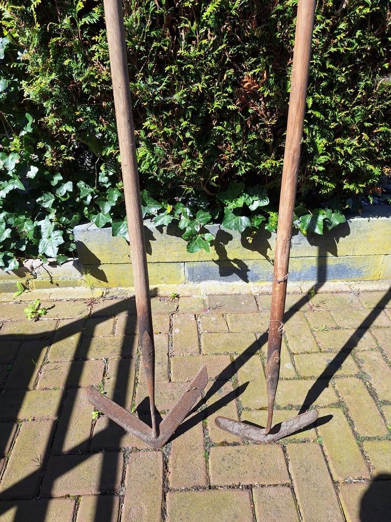 2 gebruikte padschoffels voor tuin en moestuin, Ophalen, Gebruikt, Schoffel