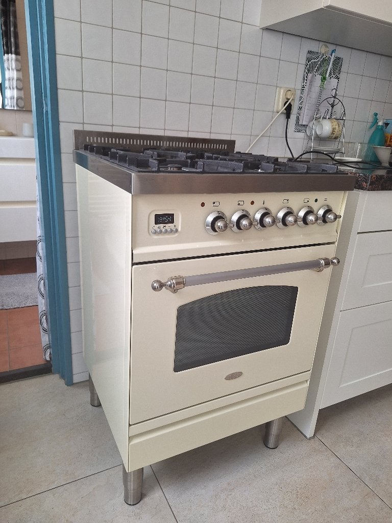 gasfornuis, Ophalen, Gebruikt, Hete lucht, 60 cm of meer