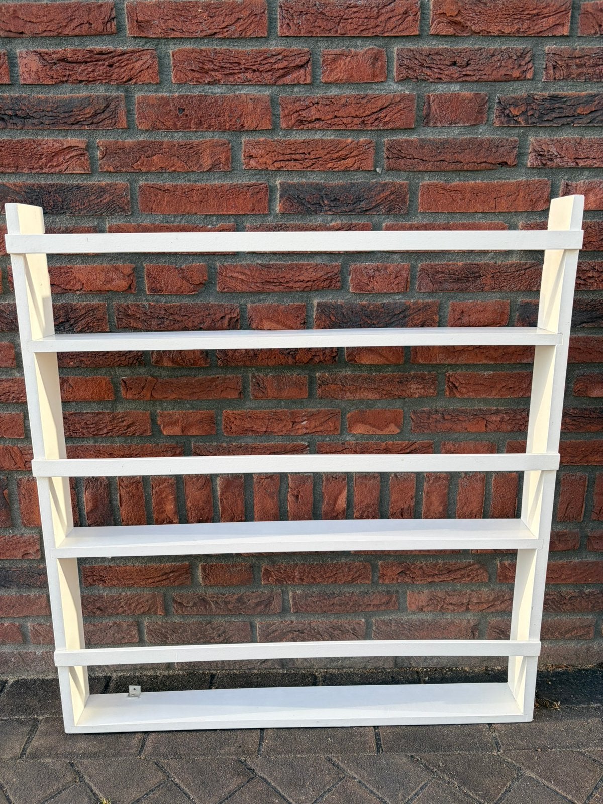 Wand/borden rek wit, Huis en Inrichting, Kasten | Stellingkasten, Ophalen, Zo goed als nieuw