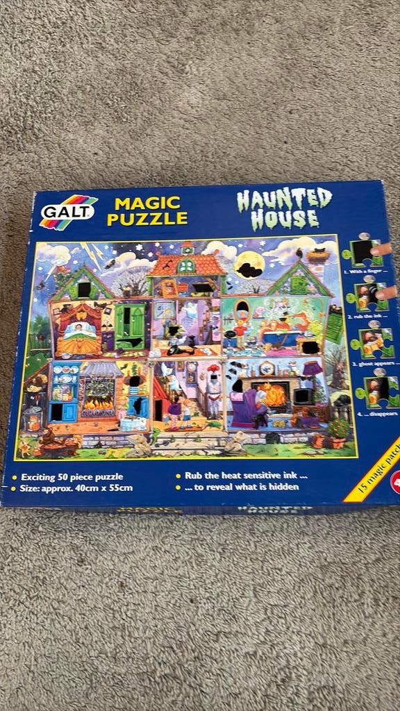 Magic puzzle haunted house, Ophalen of Verzenden, Meer dan 50 stukjes, Gebruikt, 6 jaar of ouder