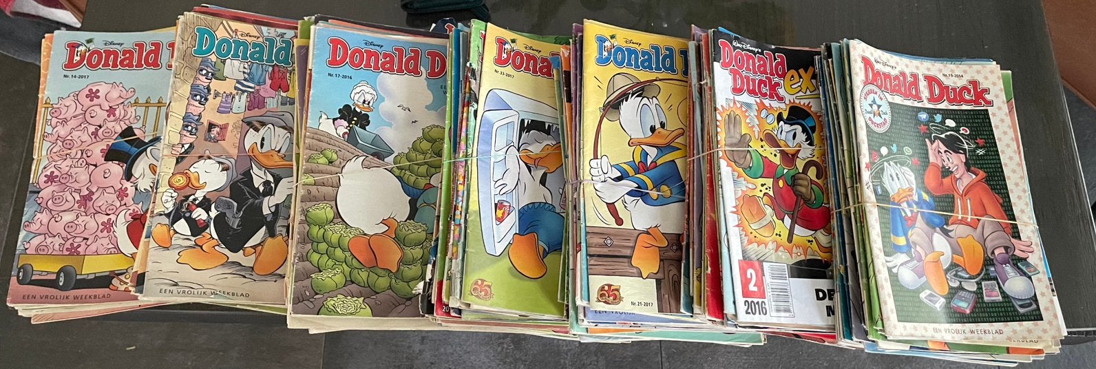 Donald Duck weekbladen 2014 tm 2018/ setprijs 50 stks, Europa, Meerdere comics, Ophalen, Gelezen