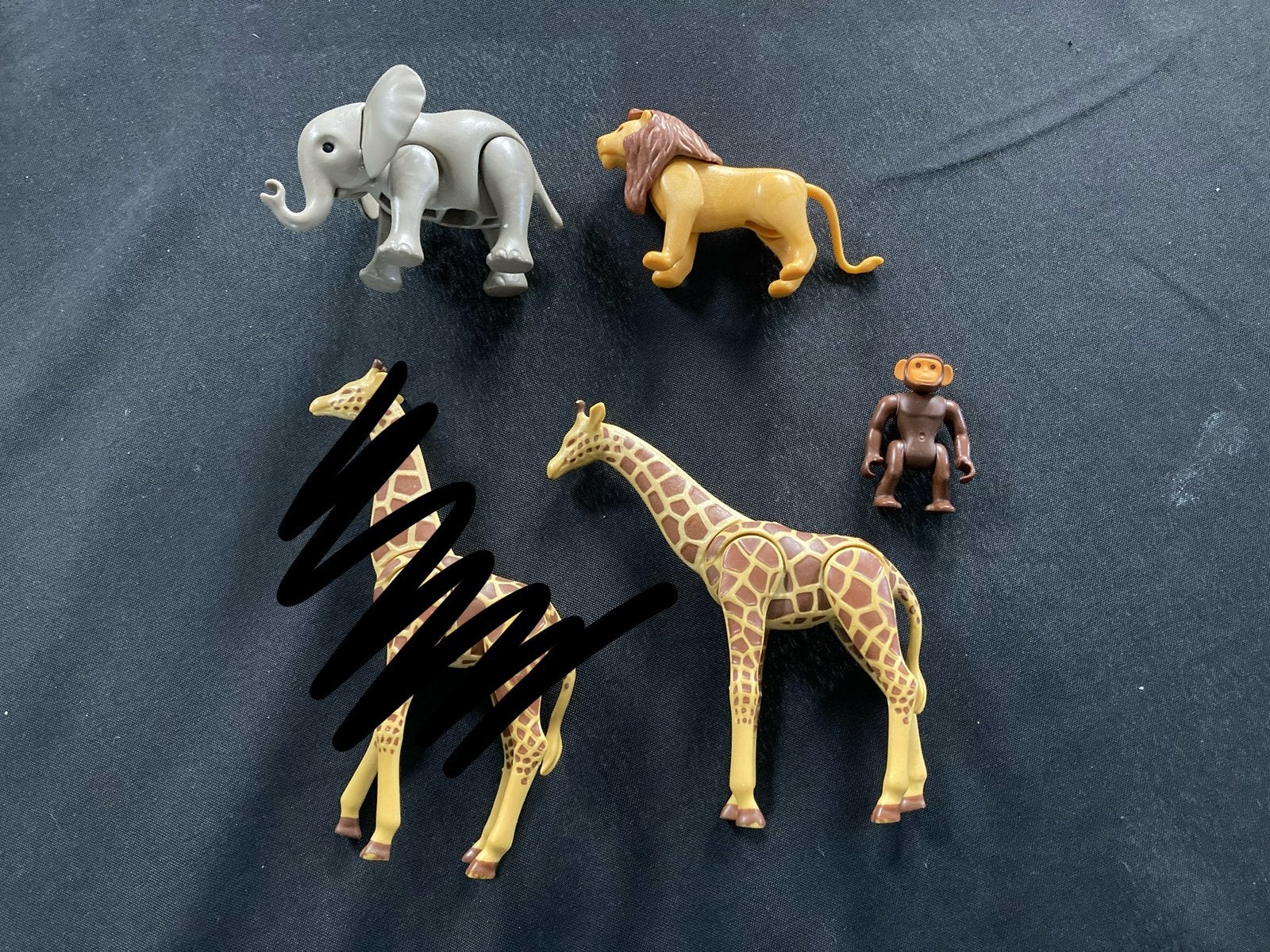 Playmobil giraffe, olifant ed.., Ophalen of Verzenden, Zo goed als nieuw