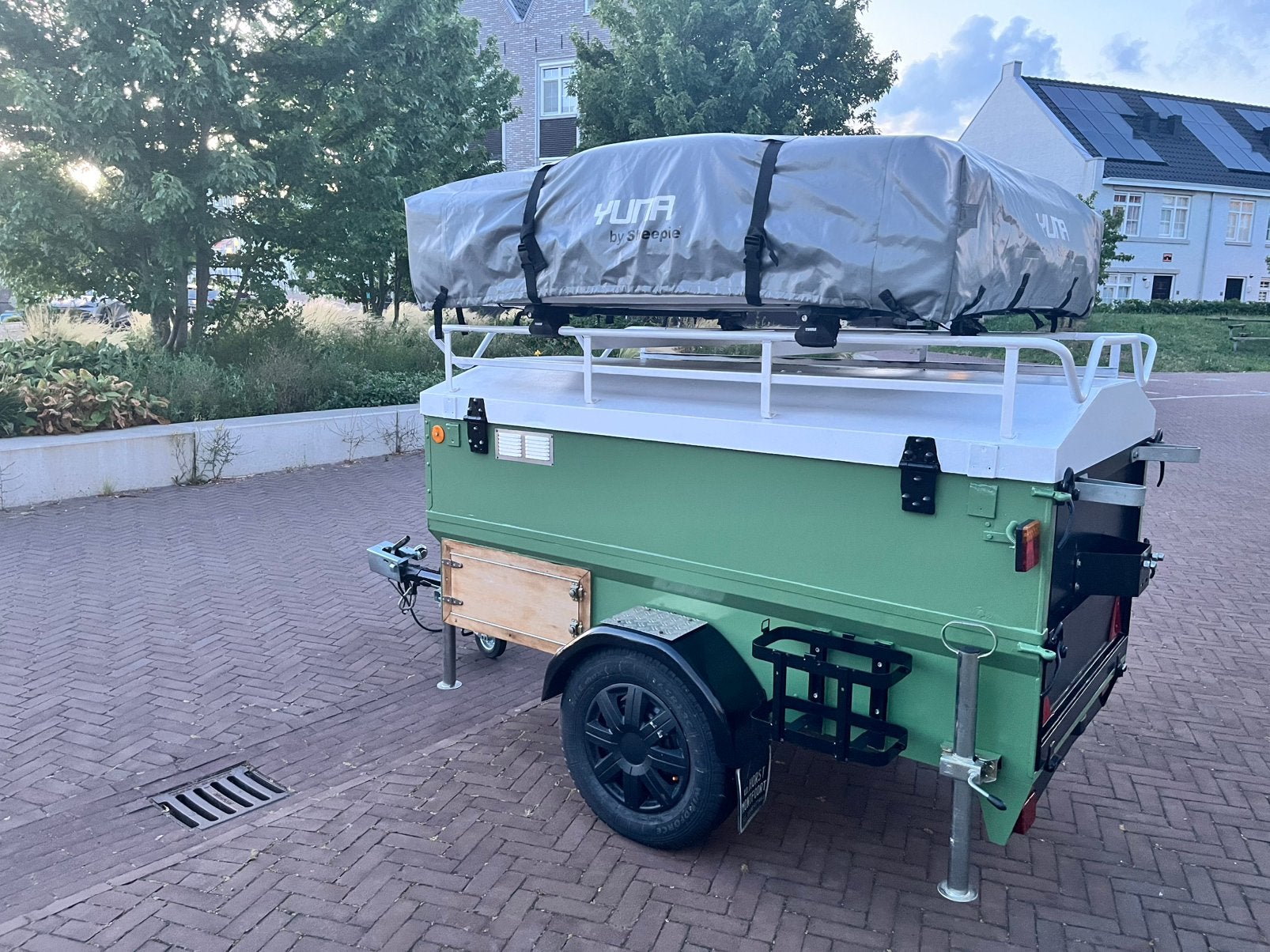 Daktent trailer | Yuna sheepie 160 | Uitrusting, Caravans en Kamperen, Tenten, Ophalen, Gebruikt, Tot en met 3