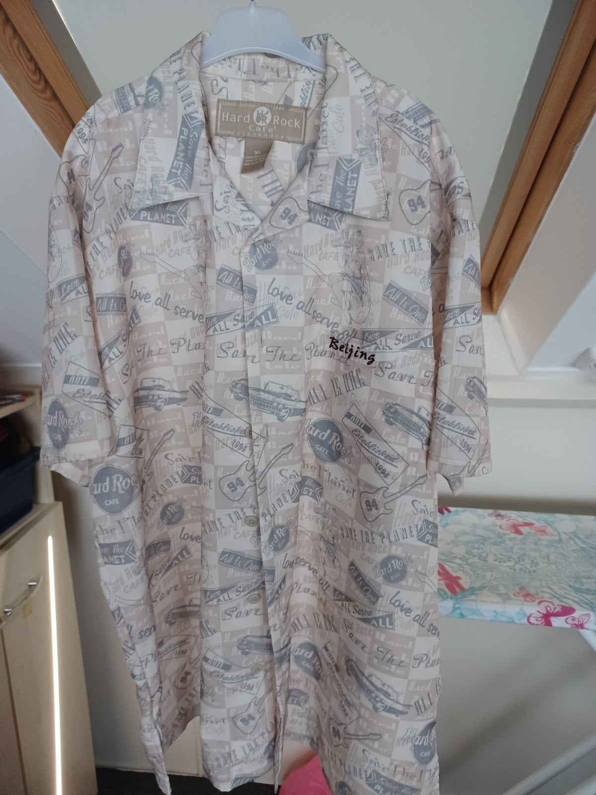 Hard rock cafe beijing overhemd xl, Ophalen of Verzenden, Gedragen, Zwart, Halswijdte 43/44 (XL)