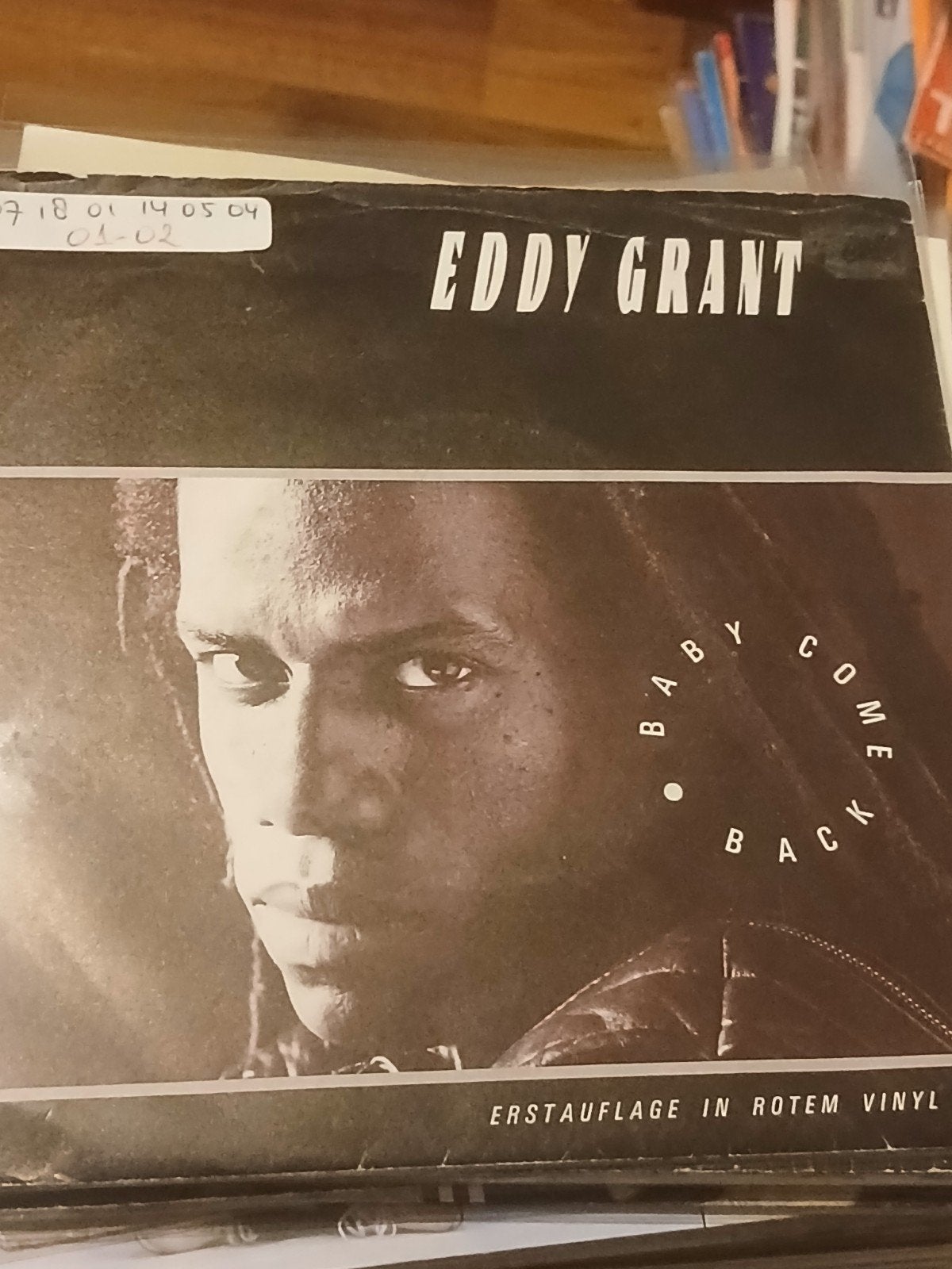 EDDY GRANT baby come back 1984 1E OPLAGE ROOD VINYL, Ophalen of Verzenden, Zo goed als nieuw, Pop