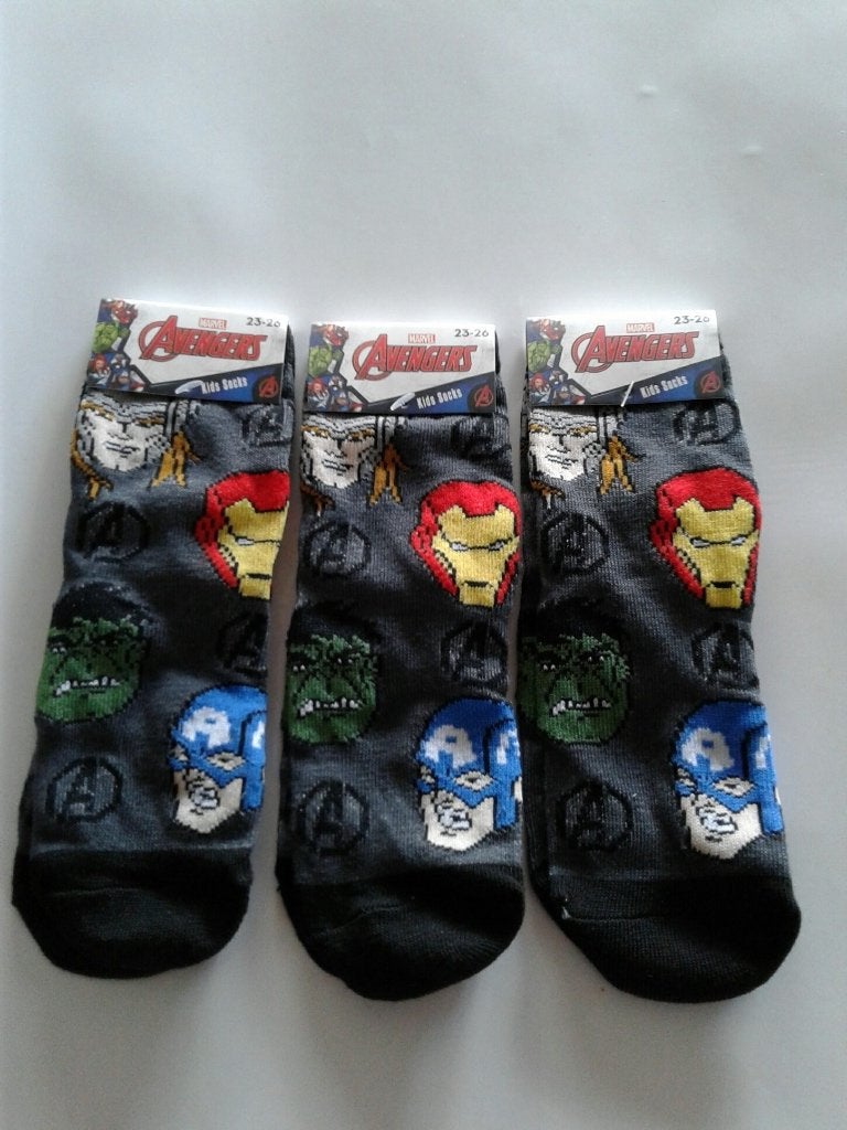 AVENGERS (Marvel) sokken, 3 paar maat 23-26, orig. en nieuw, Ophalen of Verzenden, Nieuw, Jongen, Sokken