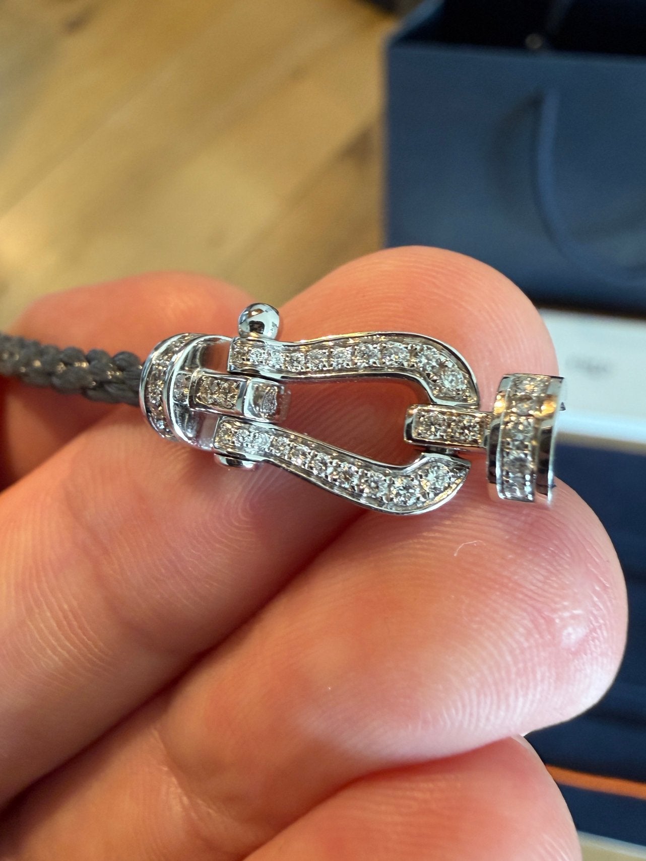 FRED Force 10 Medium Armband – Witgoud & Labgrown Diamanten, Sieraden, Tassen en Uiterlijk, Ophalen of Verzenden, Nieuw, Goud