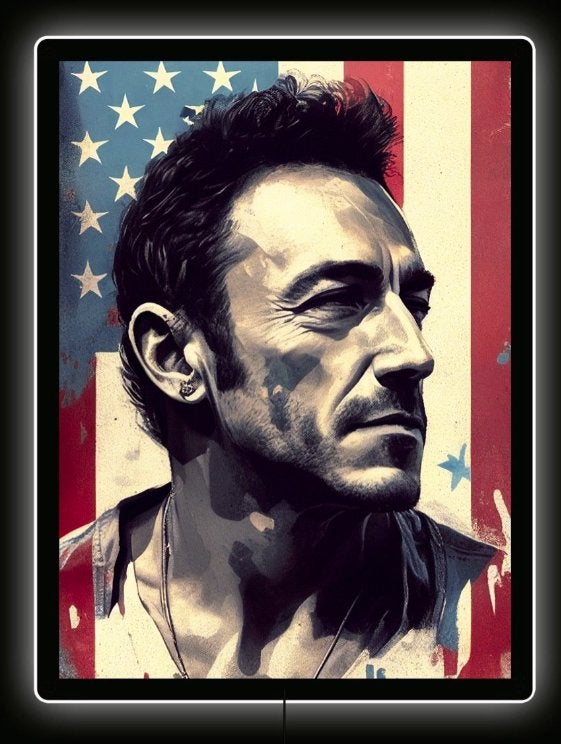 Backlight – Bruce Springsteen, Ophalen of Verzenden, Overige materialen, Overige technieken, Muziek