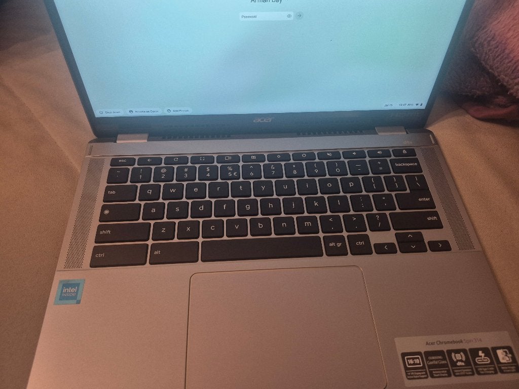 chromebook touchscreen acer spin 314 n24q4, Computers en Software, Chromebooks, Zo goed als nieuw, 14 inch, 8 GB, Qwerty, Touchscreen