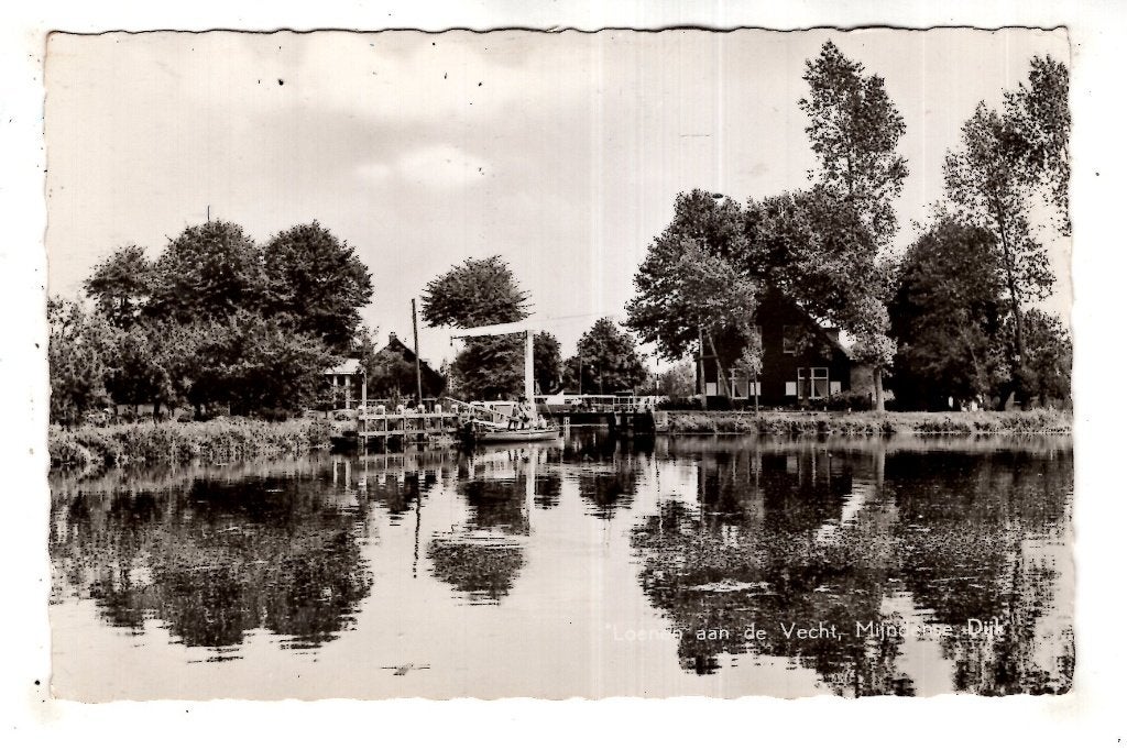 Mijnden Loosdrecht Breukelen Mijndense Dijk, Verzamelen, Ansichtkaarten | Nederland, Verzenden, 1940 tot 1960, Ongelopen, Utrecht