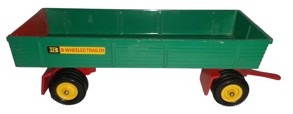 Britains 9558 8 wielige Trailer 1:32, Hobby en Vrije tijd, Modelauto's | 1:32, Ophalen of Verzenden, Nieuw, Tractor of Landbouw