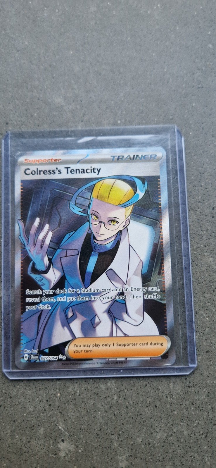Colress's Tenacity Trainer Kaart Pokémon (087/064), Ophalen of Verzenden, Zo goed als nieuw, Losse kaart