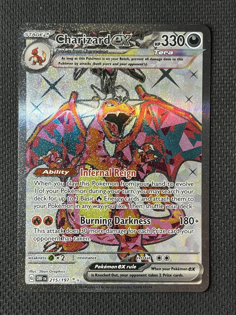 Charizard ex (OBF 215), Ophalen of Verzenden, Nieuw, Losse kaart, Foil
