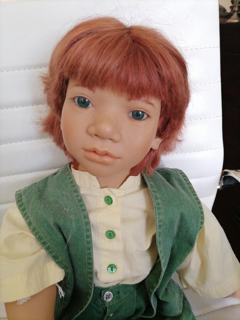 Annette Himstedt poppen Melvin, Ophalen of Verzenden, Zo goed als nieuw, Pop