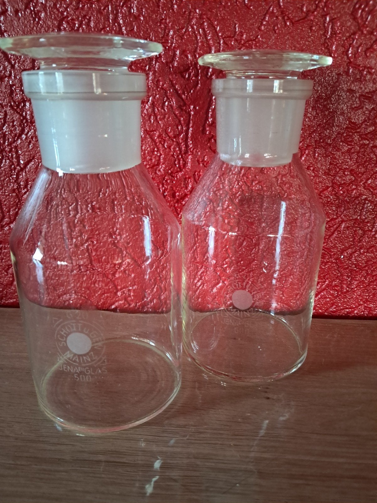 Vintage 500 ml apothekersflessen., Antiek en Kunst, Curiosa en Brocante, Ophalen of Verzenden