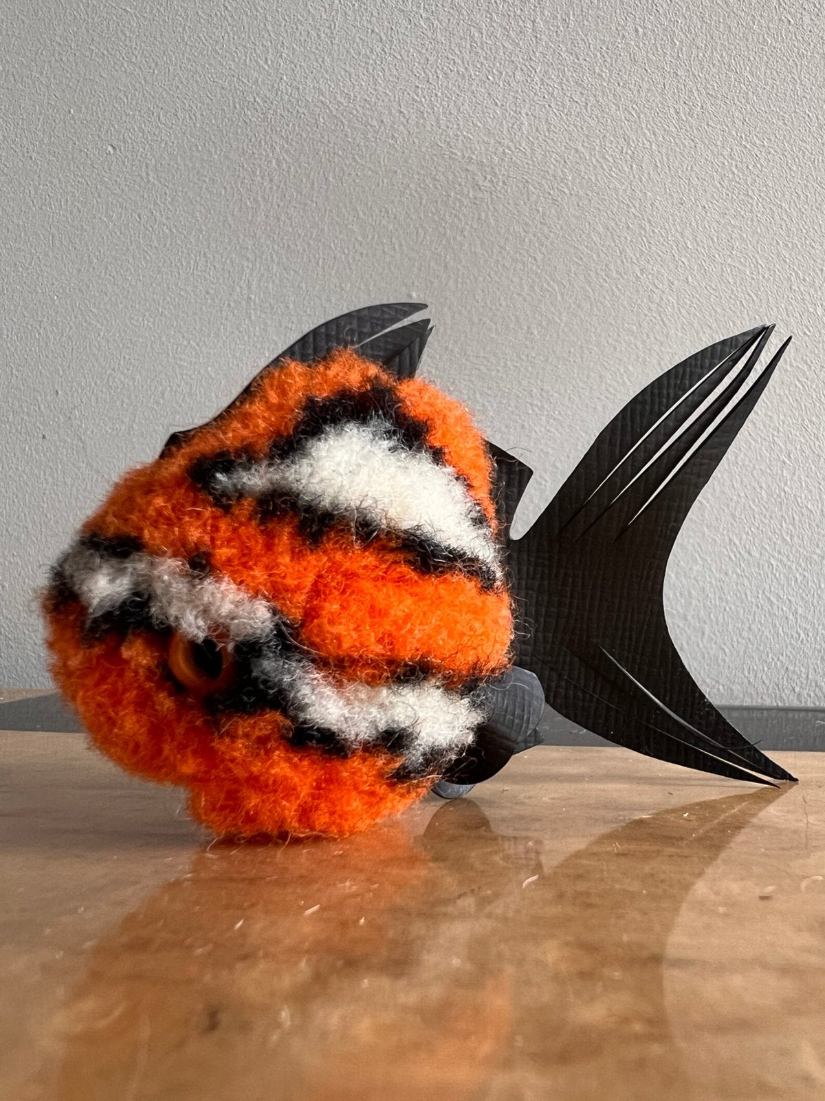 Wolminiatuur koraalvis van Steiff - oranje, Ophalen of Verzenden