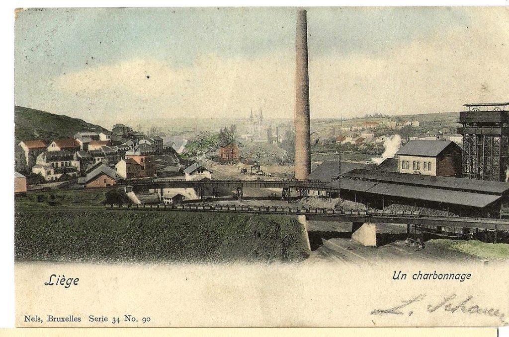 LUIK LIEGE  STEENKOLENMIJN 1902 nr Italië  nr  769, Verzenden, Voor 1920, Gelopen, Luik