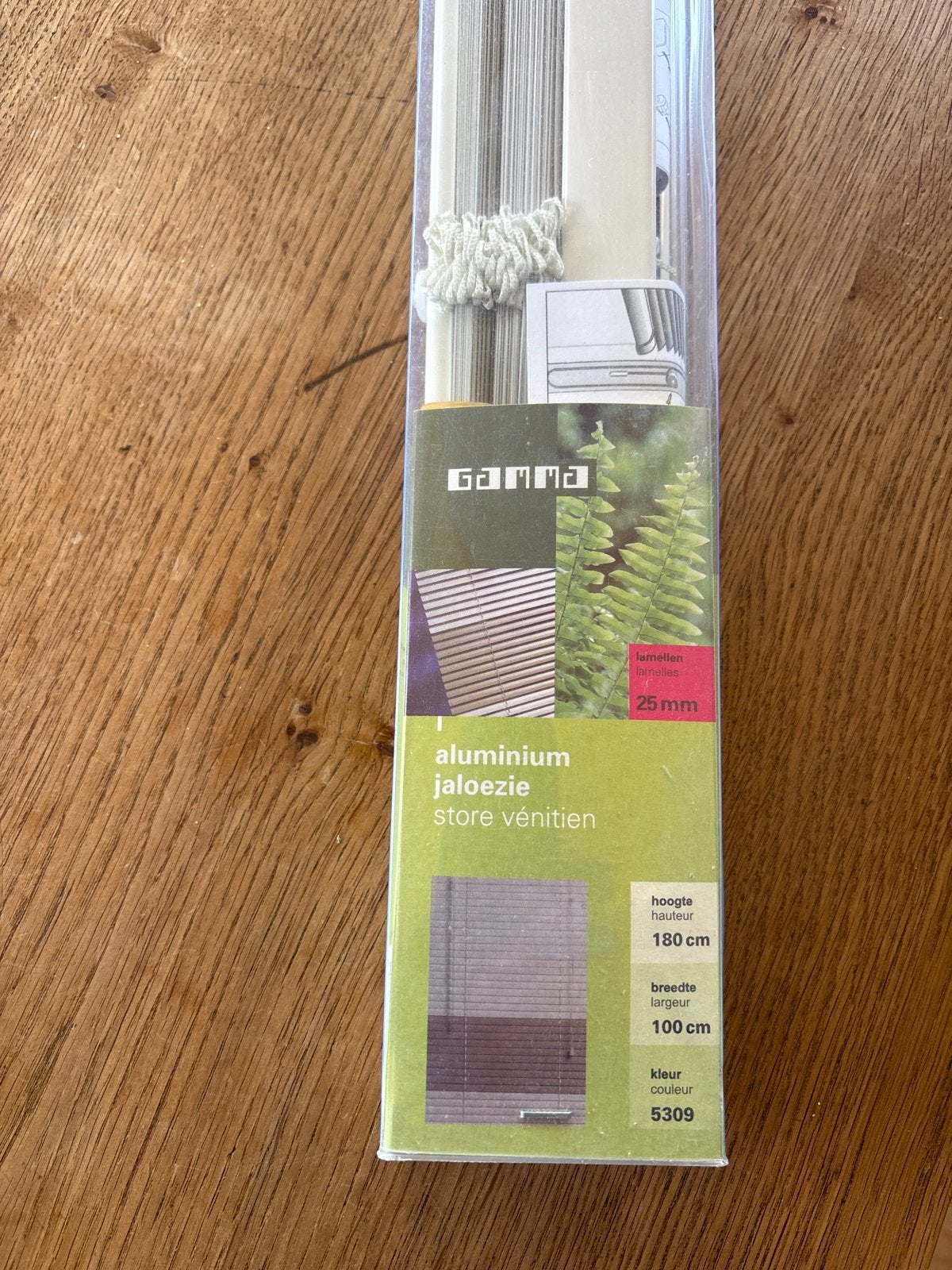 Nieuwe GAMMA aluminium jaloezie 100x180 cm, Ophalen, Nieuw, 50 tot 100 cm, Crème