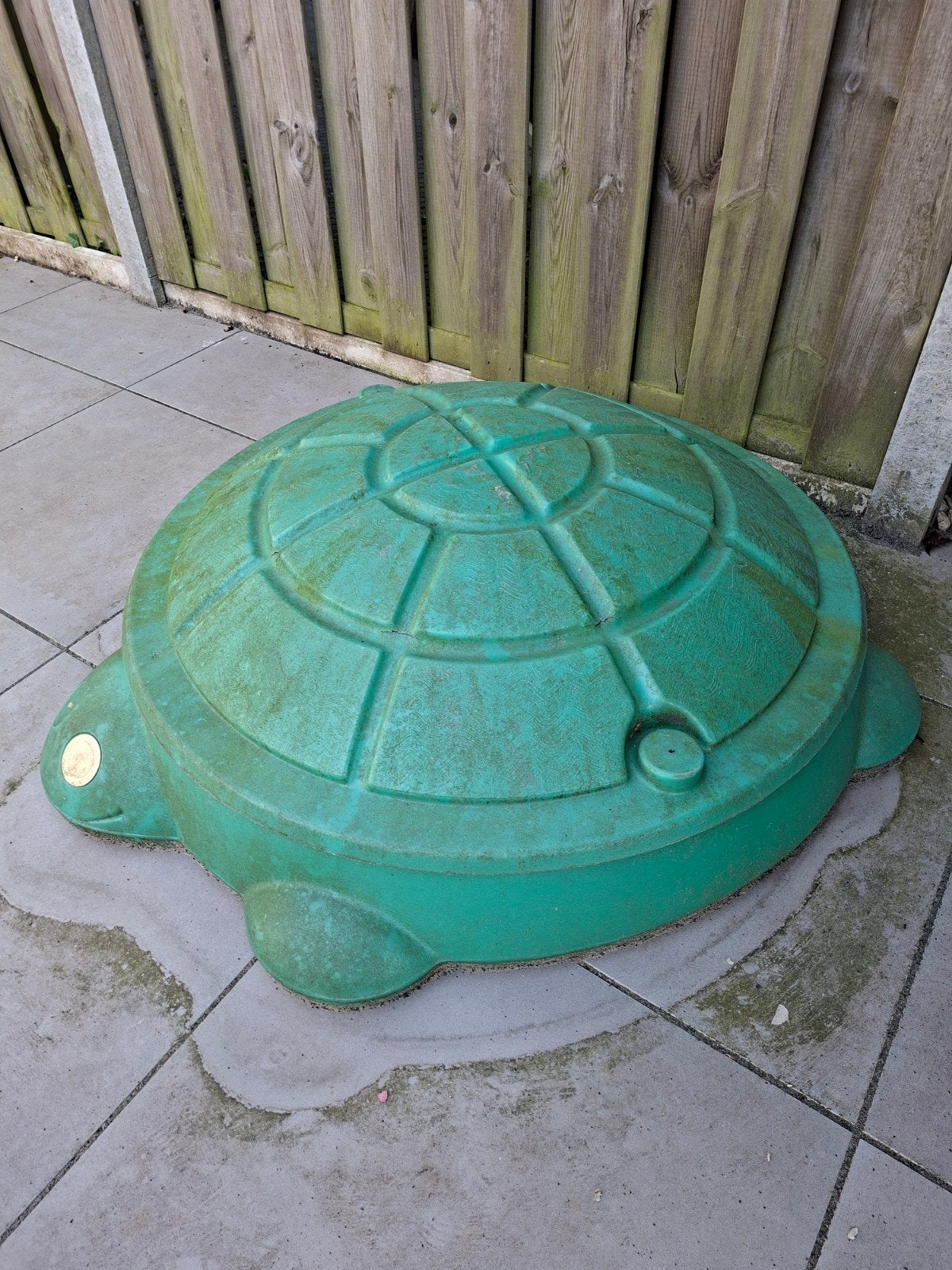 Gratis zandbank met deksel (schildpad), Kinderen en Baby's, Speelgoed | Buiten | Zandbakken, Ophalen, Gebruikt