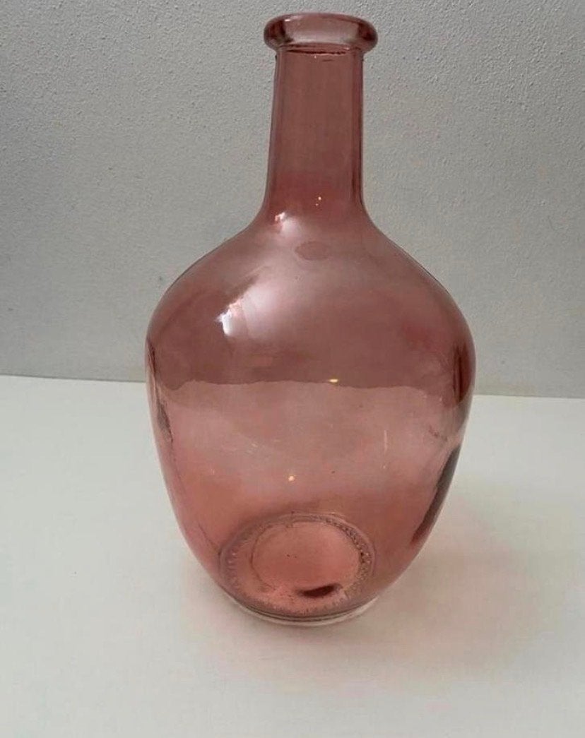 Vintage glazen vaas, Overige kleuren, Ophalen of Verzenden, Minder dan 50 cm, Glas