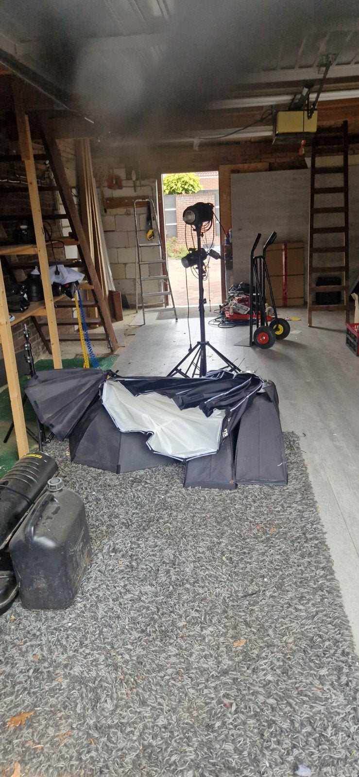 Complete fotostudio set met diverse accessoires, Ophalen