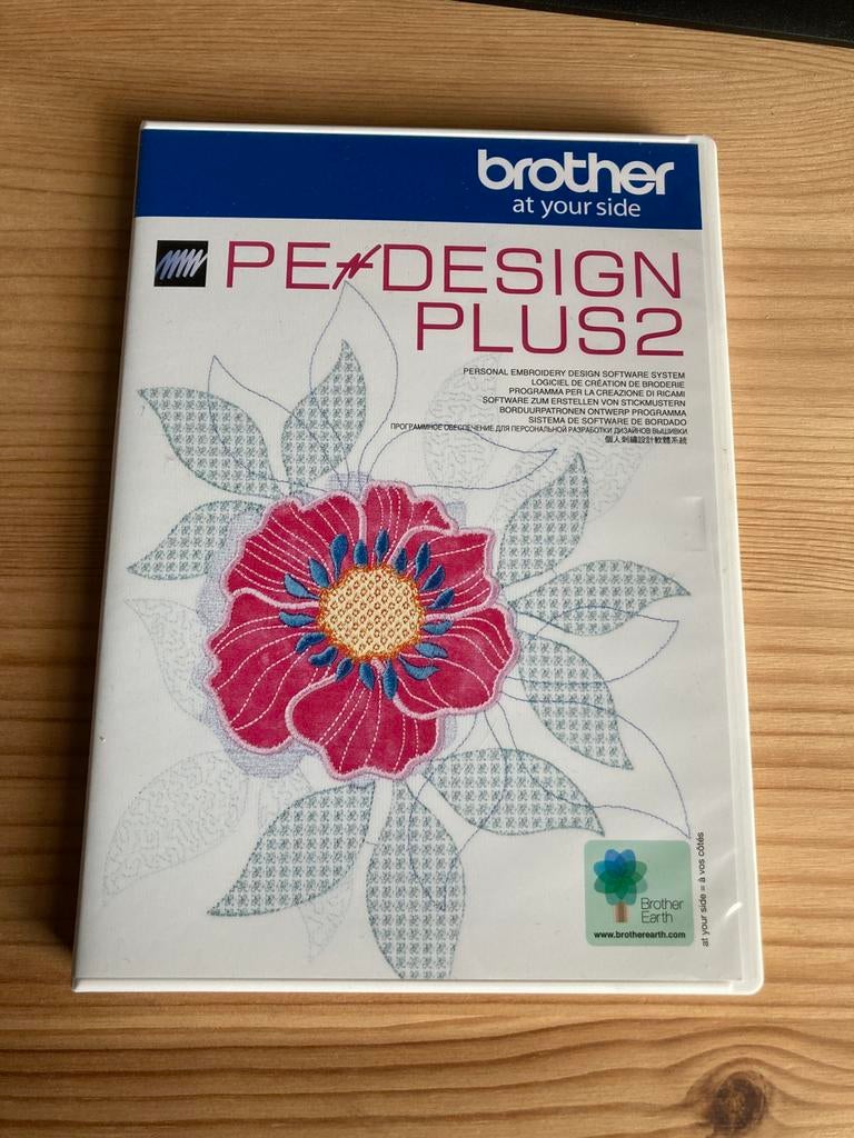 Brother PE Design Plus 2 originele borduursoftware compleet, Hobby en Vrije tijd, Borduren en Borduurmachines, Ophalen, Zo goed als nieuw